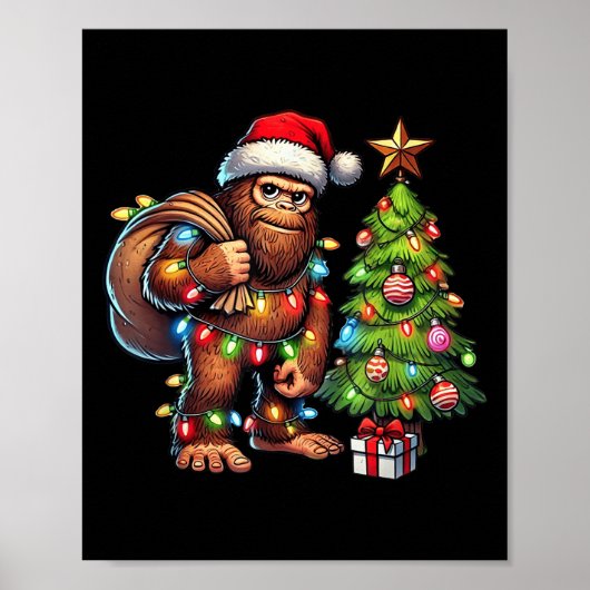Weihnachtsbaum Xmas Sasquatch Poster (Vorne)