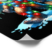 Weihnachtsbaum Xmas Sasquatch Poster (Ecke)