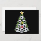 Weihnachtsbaum Xmas Spielerjungen Feiertagskarte (Vorne/Hinten)