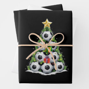Weihnachtsbaum Xmas Spielerjungen Geschenkpapier Set