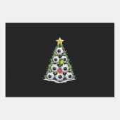 Weihnachtsbaum Xmas Spielerjungen Geschenkpapier Set (Vorderseite)