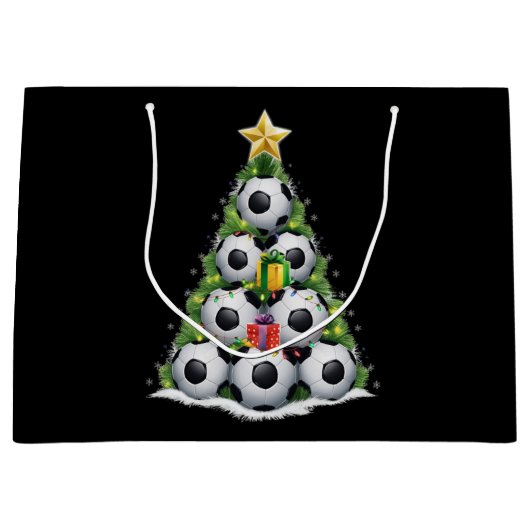 Weihnachtsbaum Xmas Spielerjungen Große Geschenktüte (Vorderseite)