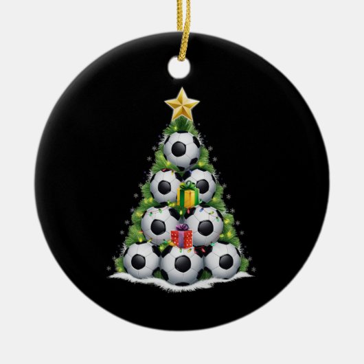 Weihnachtsbaum Xmas Spielerjungen Keramik Ornament (Vorne)