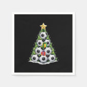 Weihnachtsbaum Xmas Spielerjungen Serviette (Vorderseite)