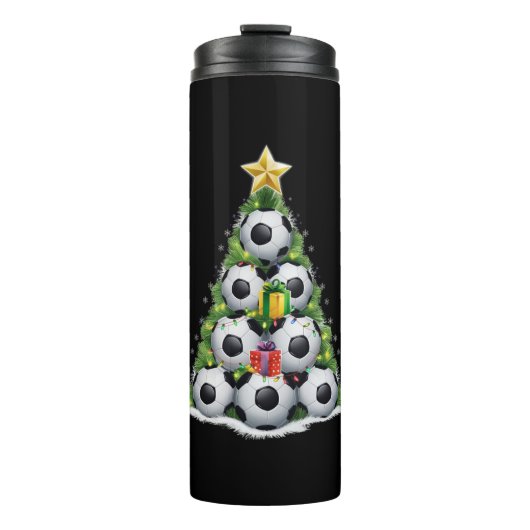 Weihnachtsbaum Xmas Spielerjungen Thermosbecher (Vorderseite)