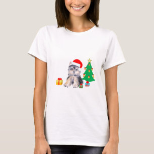 Weihnachtsbaum, Yorkshire-Welpe & Geschenke T-Shirt