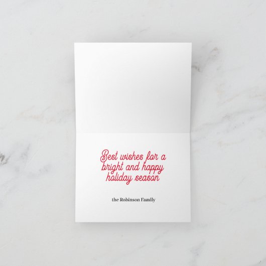 Weihnachtsbaum zeichnend karte (Innenseite)