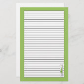 Weihnachtsbaum Zeichnend Limettengrün Briefpapier (Vorne/Hinten)