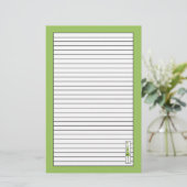 Weihnachtsbaum Zeichnend Limettengrün Briefpapier (Stehend Vorderseite)