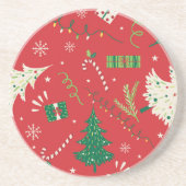 Weihnachtsbaum: Ziergestaltung. Getränkeuntersetzer (Vorne)