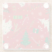 Weihnachtsbaum: Ziergestaltung. Glasuntersetzer (Rückseite)