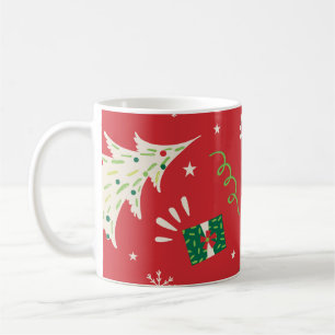 Weihnachtsbaum: Ziergestaltung. Kaffeetasse