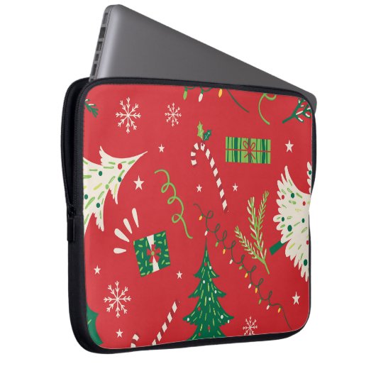 Weihnachtsbaum: Ziergestaltung. Laptopschutzhülle (Vorne Rechts)