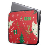 Weihnachtsbaum: Ziergestaltung. Laptopschutzhülle (Vorderseite Links)