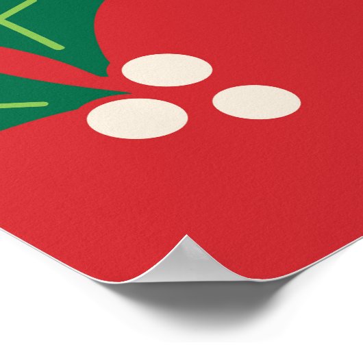 Weihnachtsbaum: Ziergestaltung. Poster (Ecke)