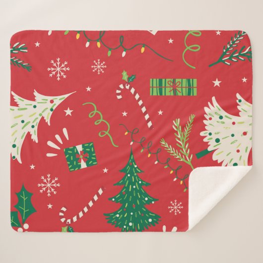 Weihnachtsbaum: Ziergestaltung. Sherpadecke (Vorderseite (Horizontal))