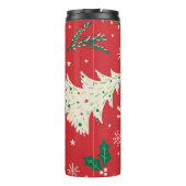 Weihnachtsbaum: Ziergestaltung. Thermosbecher (Rückseite)
