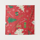 Weihnachtsbaum: Ziergestaltung. Wandteppich (Vorderseite (Horizontal))