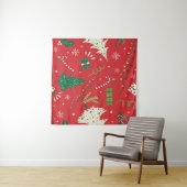 Weihnachtsbaum: Ziergestaltung. Wandteppich (Beispiel (Horizontal))