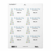 Weihnachtsbaum-Zierturm - Name des Papiers (Vorne)