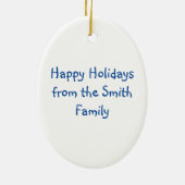 Weihnachtsbaum Zucker Keks Feiertag Backen Keramikornament (Hinten)