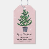 Weihnachtsbaum-Zuhause für den Weihnachtsgeschenkt Geschenkanhänger (Vorderseite)