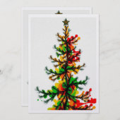 Weihnachtsbaum zum Feiern Feiertagskarte (Vorne/Hinten)