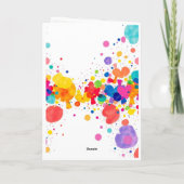 Weihnachtsbaum zum Feiern Feiertagskarte (Rückseite)