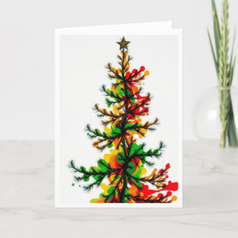 Weihnachtsbaum zum Feiern Feiertagskarte