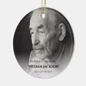 Weihnachtsbaum zum Foto Keramik Ornament (Links)