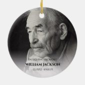 Weihnachtsbaum zum Foto Keramik Ornament (Hinten)