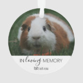 Weihnachtsbaum zum Gedächtnis von Fotos Ornament (Rückseite)