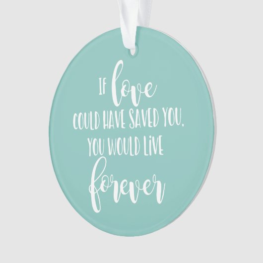 Weihnachtsbaum zum Gedächtnis von Fotos Ornament (Vorderseite)