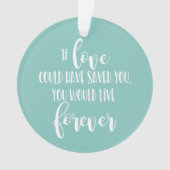 Weihnachtsbaum zum Gedächtnis von Fotos Ornament (Vorderseite)