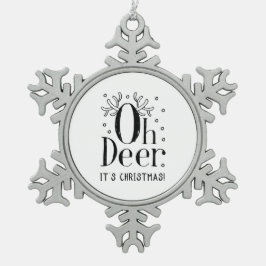 Weihnachtsbaum zur Illustration von Schneeflocken Schneeflocken Zinn-Ornament