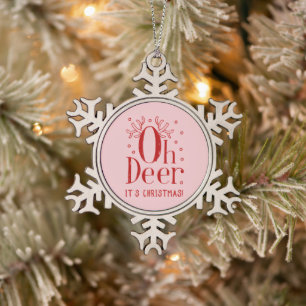 Weihnachtsbaum zur Illustration von Schneeflocken Zinn-Ornament