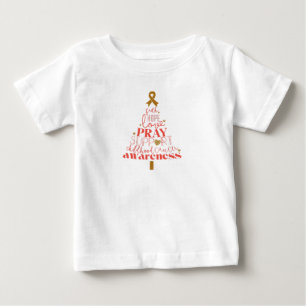 Weihnachtsbaum zur Sensibilisierung für Krebs im K Baby T-shirt