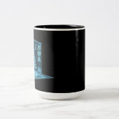 Weihnachtsbaum Zweifarbige Tasse (Mittel)