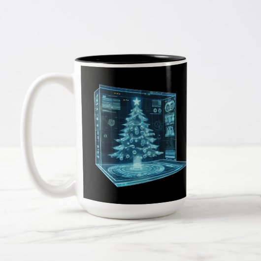 Weihnachtsbaum Zweifarbige Tasse (Links)