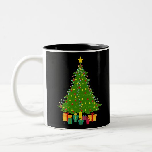 Weihnachtsbaum Zweifarbige Tasse (Links)