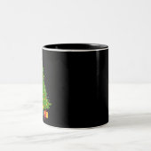 Weihnachtsbaum Zweifarbige Tasse (Mittel)