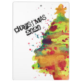 Weihnachtsbaum, zweiseitig, personalisiert klemmbrett (Rückseite)