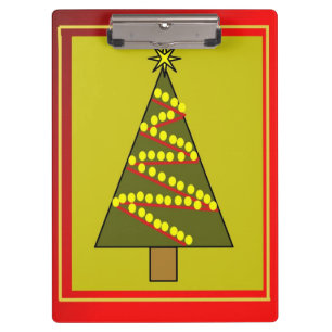 Weihnachtsbaum-Zwischenablage Klemmbrett
