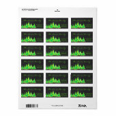 Weihnachtsbaumadresse Adressaufkleber (Vorne)