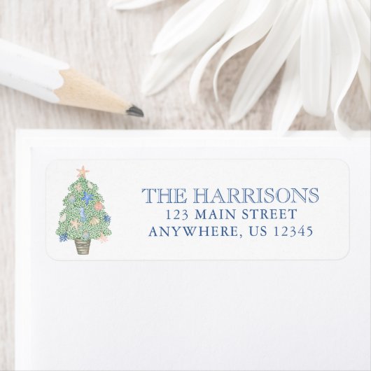 Weihnachtsbaumadresse an der Küste (Insitu)