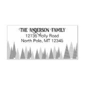 Weihnachtsbaumadresse Gummistempel (Prägung)