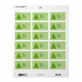 Weihnachtsbaumadressen Adressaufkleber (Vorne)