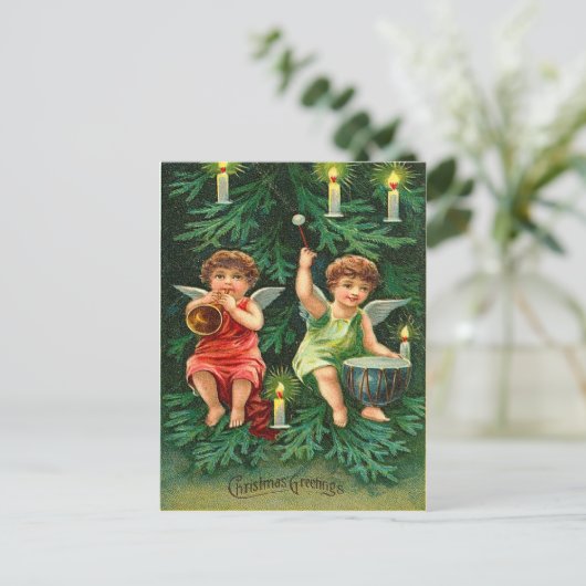 WeihnachtsbaumAngels Postkarten (Stehend Vorderseite)