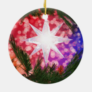 Weihnachtsbaumanhänger 'All Is Bright' Keramik Ornament