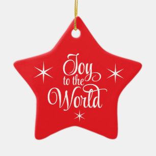 Weihnachtsbaumanhänger Freude der Welt Keramik Ornament